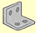 L-shaped metal fastener