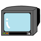 図：ブラウン管式テレビ
