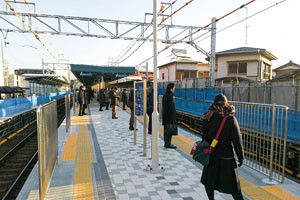 バリアフリー化を実施した浜北駅