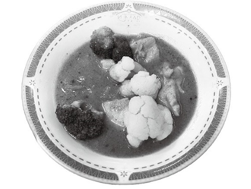 カリフラワーとブロッコリーのチキンカレー