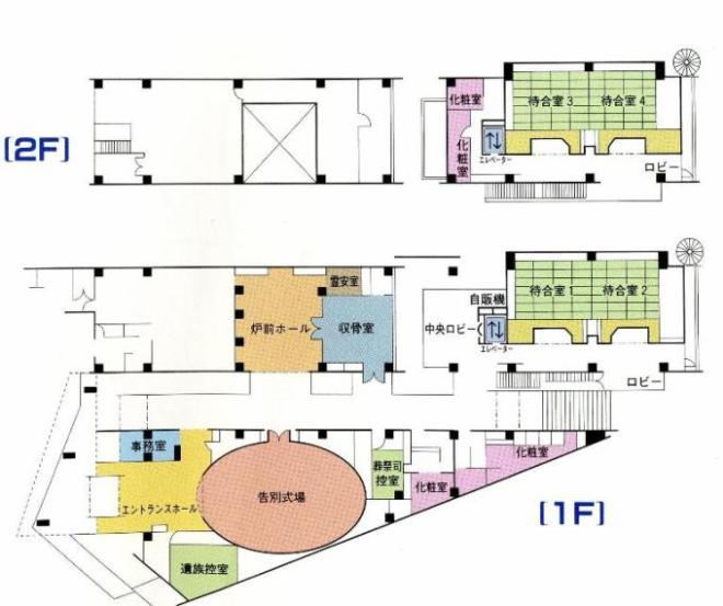 雄踏斎場・施設略図